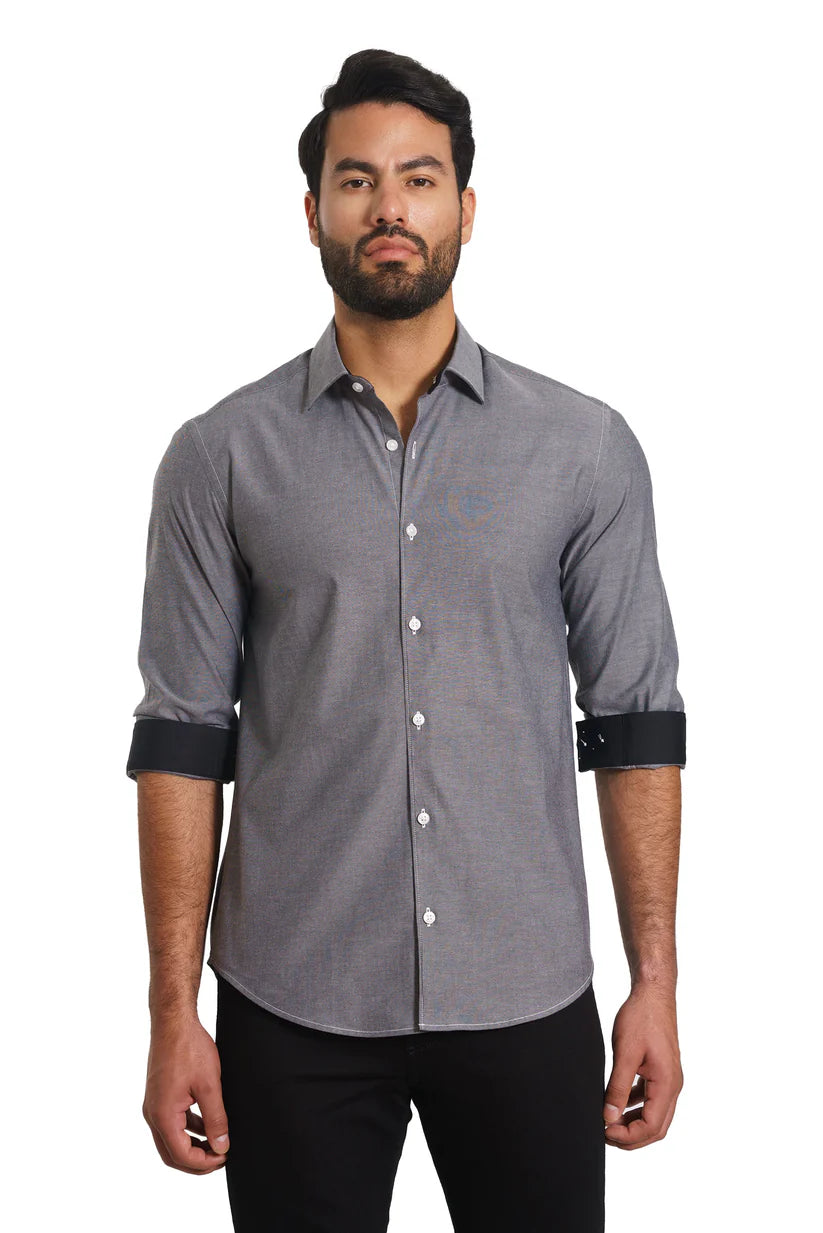 Long Sleeve Shirt Grey - Jared Lang