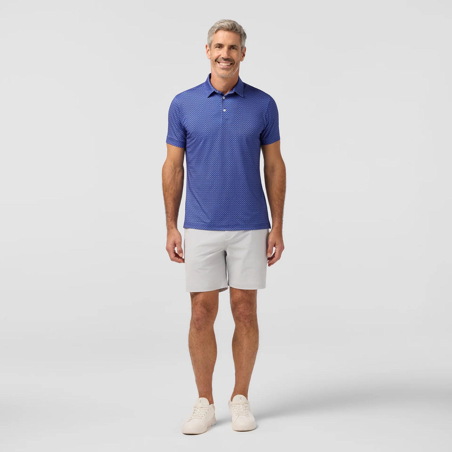 Versa Polo Cobalt Diagonal Dot - Mizzen + Main
