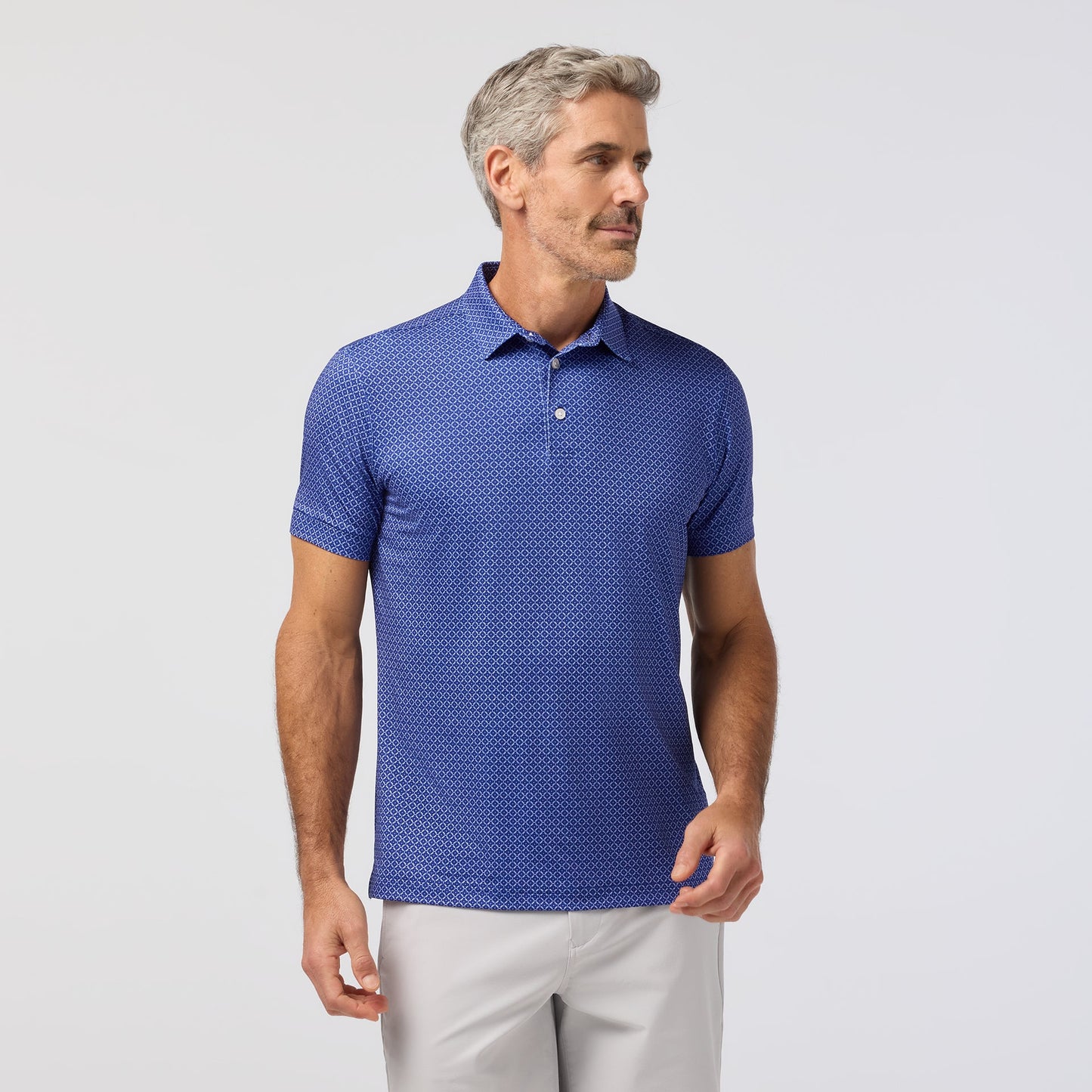 Versa Polo Cobalt Diagonal Dot - Mizzen + Main