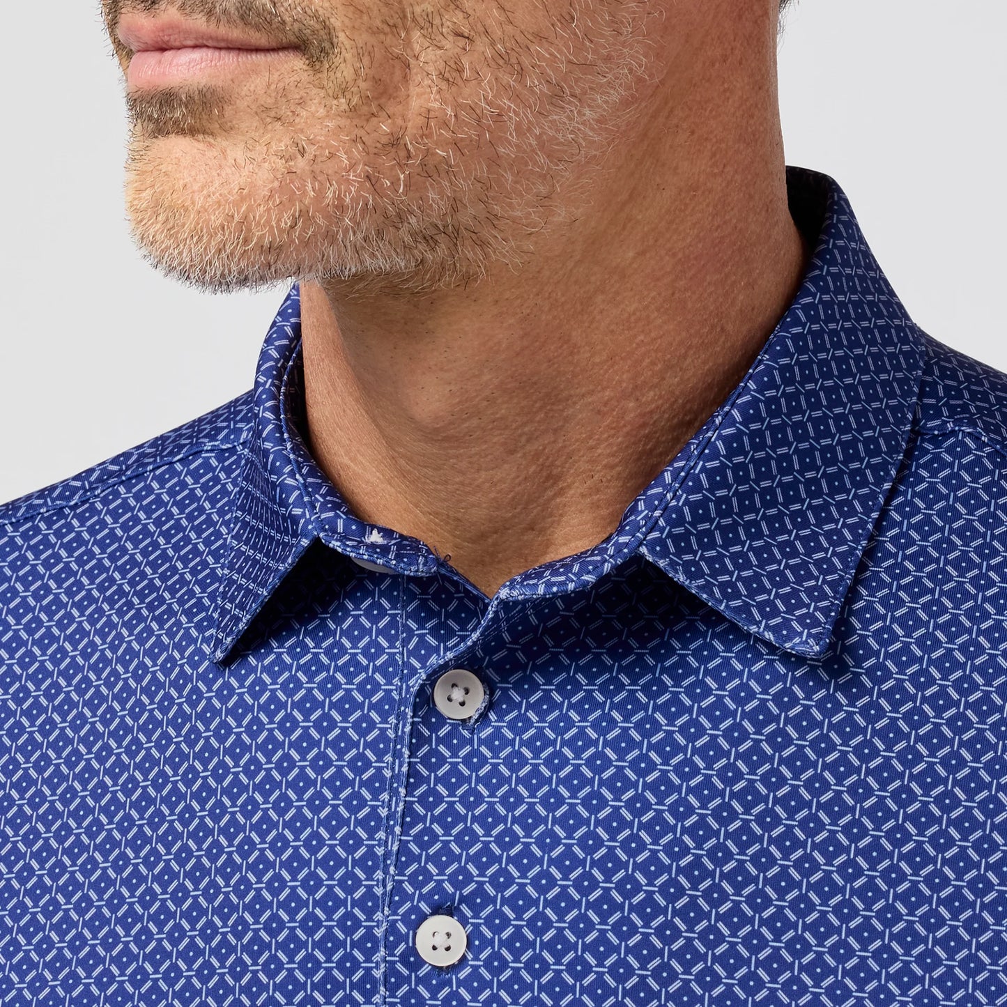 Versa Polo Cobalt Diagonal Dot - Mizzen + Main