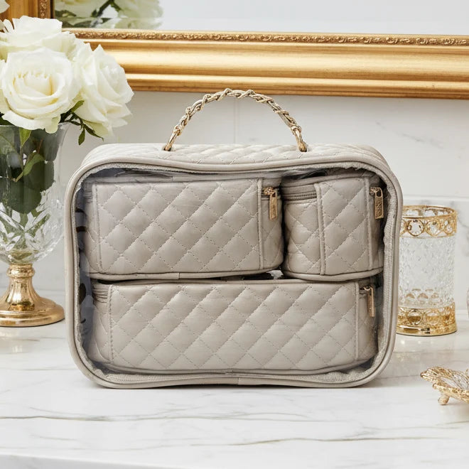 Trio Jet Setter Pearl Quilted - PurseN