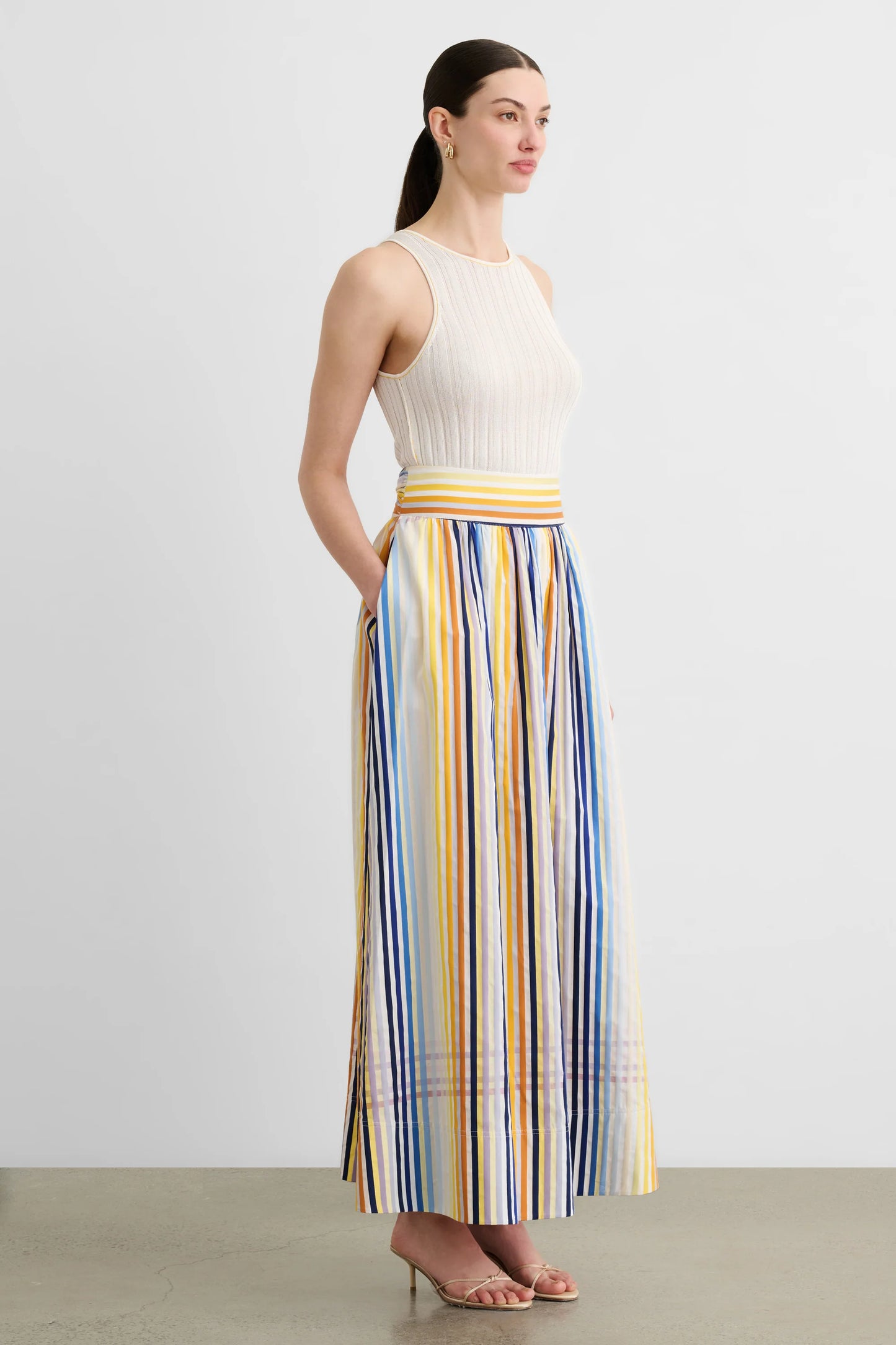 Gwyneth Midi Skirt Sunset - Toccin