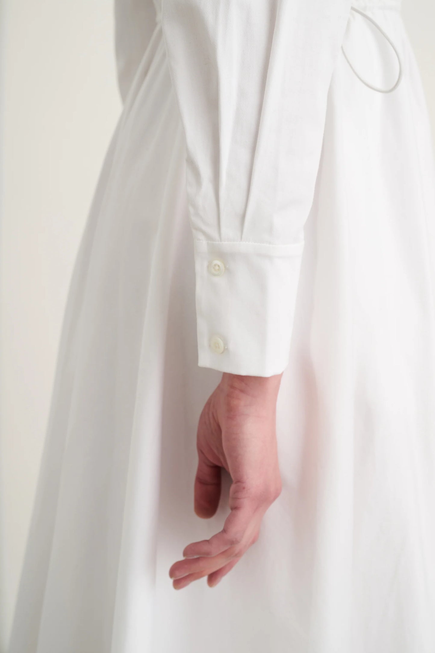 Anika Long Sleeve Shirt Dress Optic - Toccin