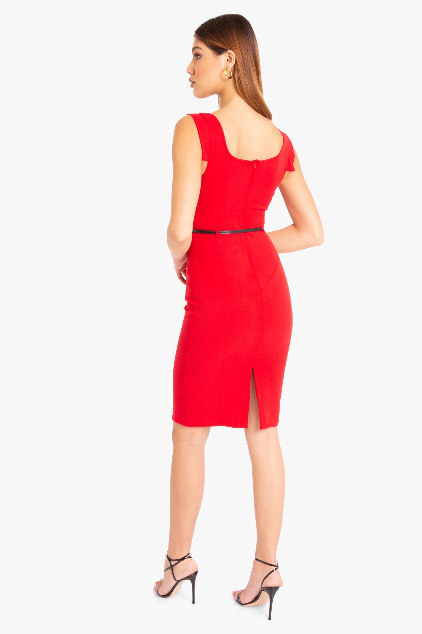 Jackie O Dress Red - Black Halo