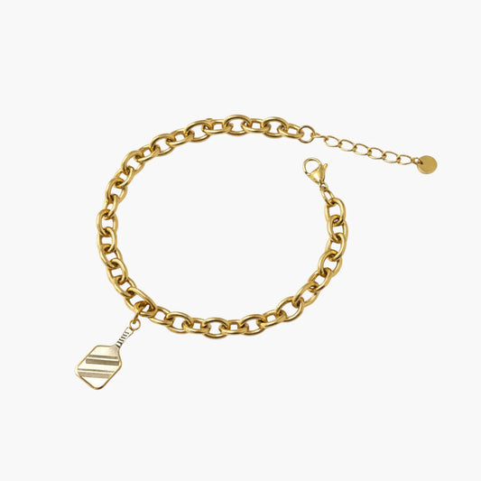 The Pickleball Silver & Gold Charm Bracelet - Love You More