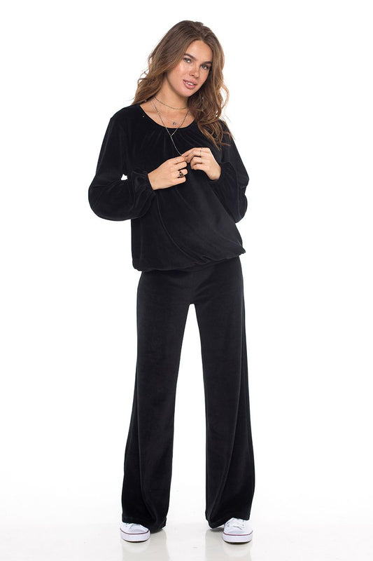 Velour Palm Beach Top Black - Skemo