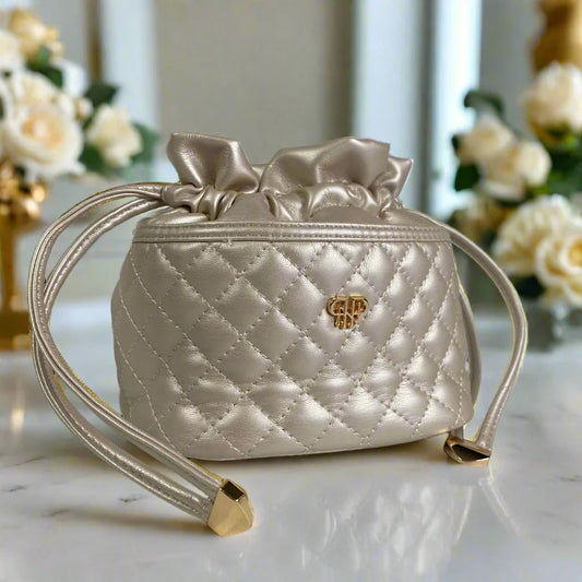 Ultra Jewelry Case Pearl Quilted - PurseN
