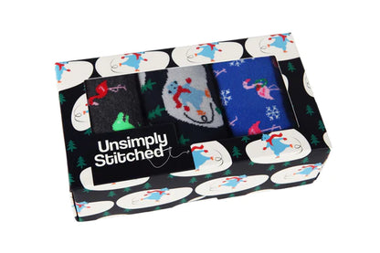 Ice Skating Polar Bear 3 Pack Gift Box Multi - Unsimply Stitched