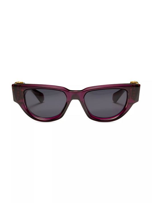 V - Due Cat Eye Sunglasses Purple - Valentino