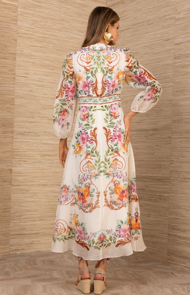 Frida Organza Maxi Dress Ivory - Hale Bob