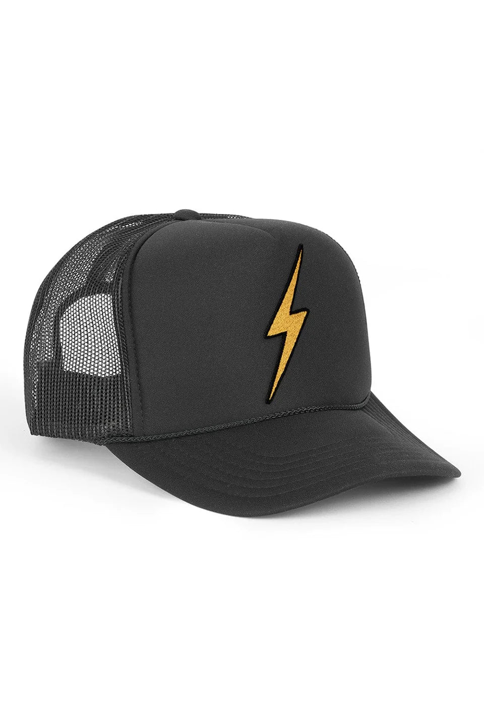 Vintage Bolt Trucker Hat Black - Aviator Nation
