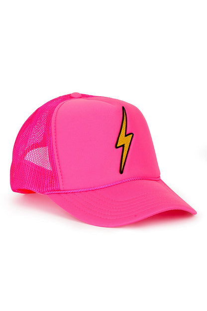 Vintage Bolt Trucker Hat Neon Pink - Aviator Nation