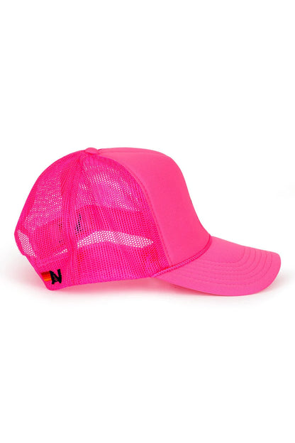 Vintage Bolt Trucker Hat Neon Pink - Aviator Nation