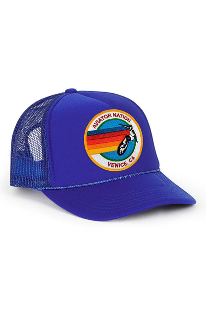 Aviator Nation Trucker Hat Royal - Aviator Nation