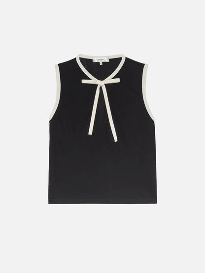 Keyhole Tie Tank Black Multi - Frame