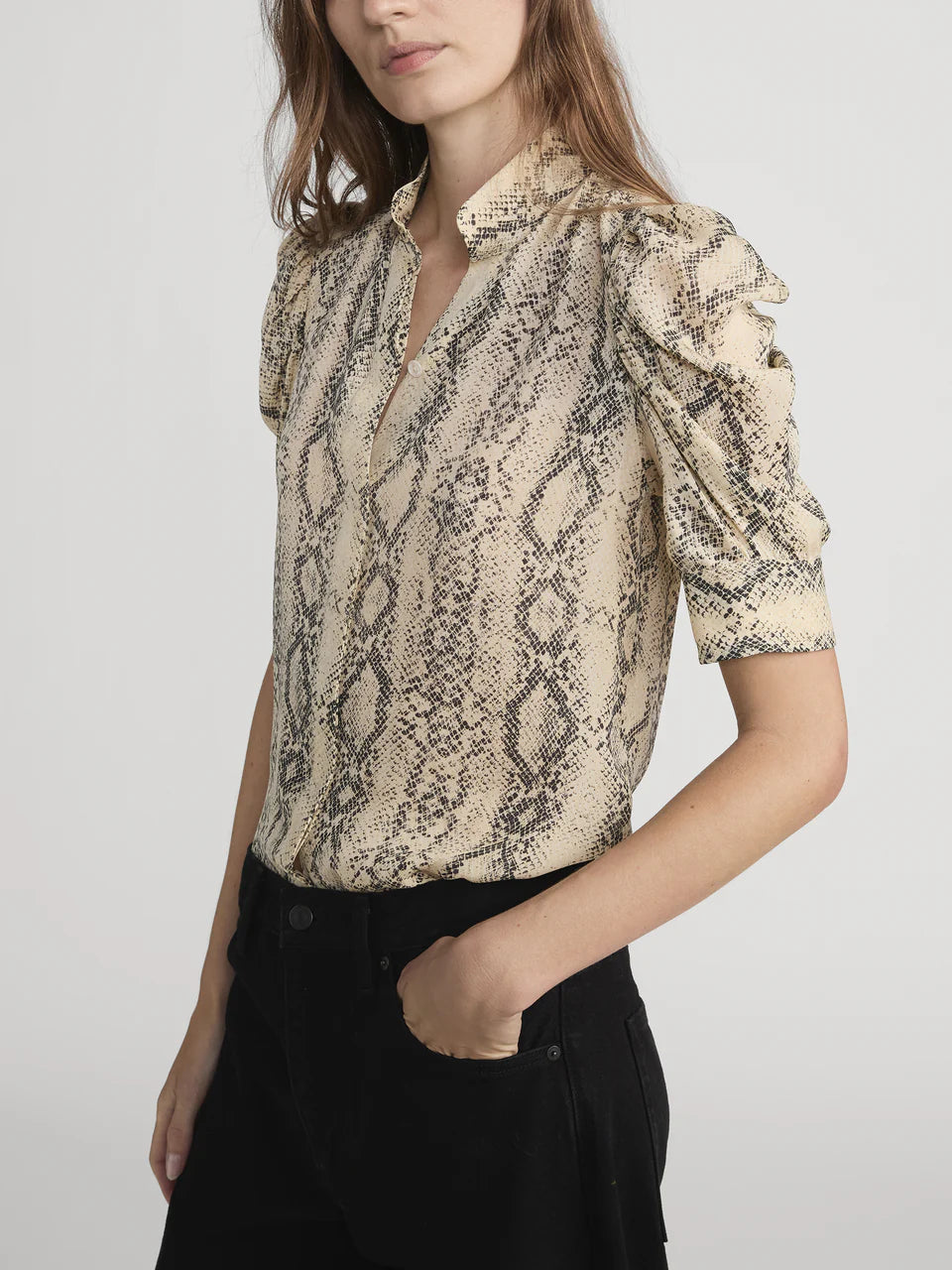Gillian Top Snakeskin - Frame