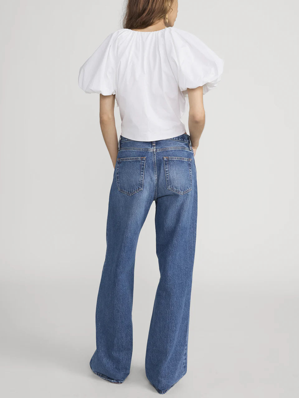 Dramatic Sleeve Blouse White - Frame