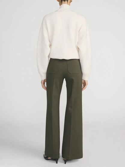 Slim Palazzo Trouser Military Green - Frame