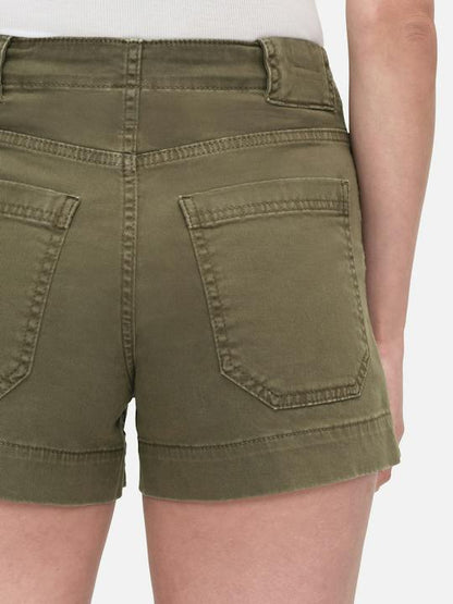 Clean Utility Short in Washed Winter Moss - Frame