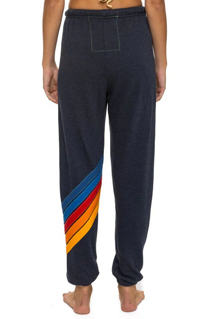 All Seasons Circle Chevron Sweatpants Charcoal - Aviator Nation