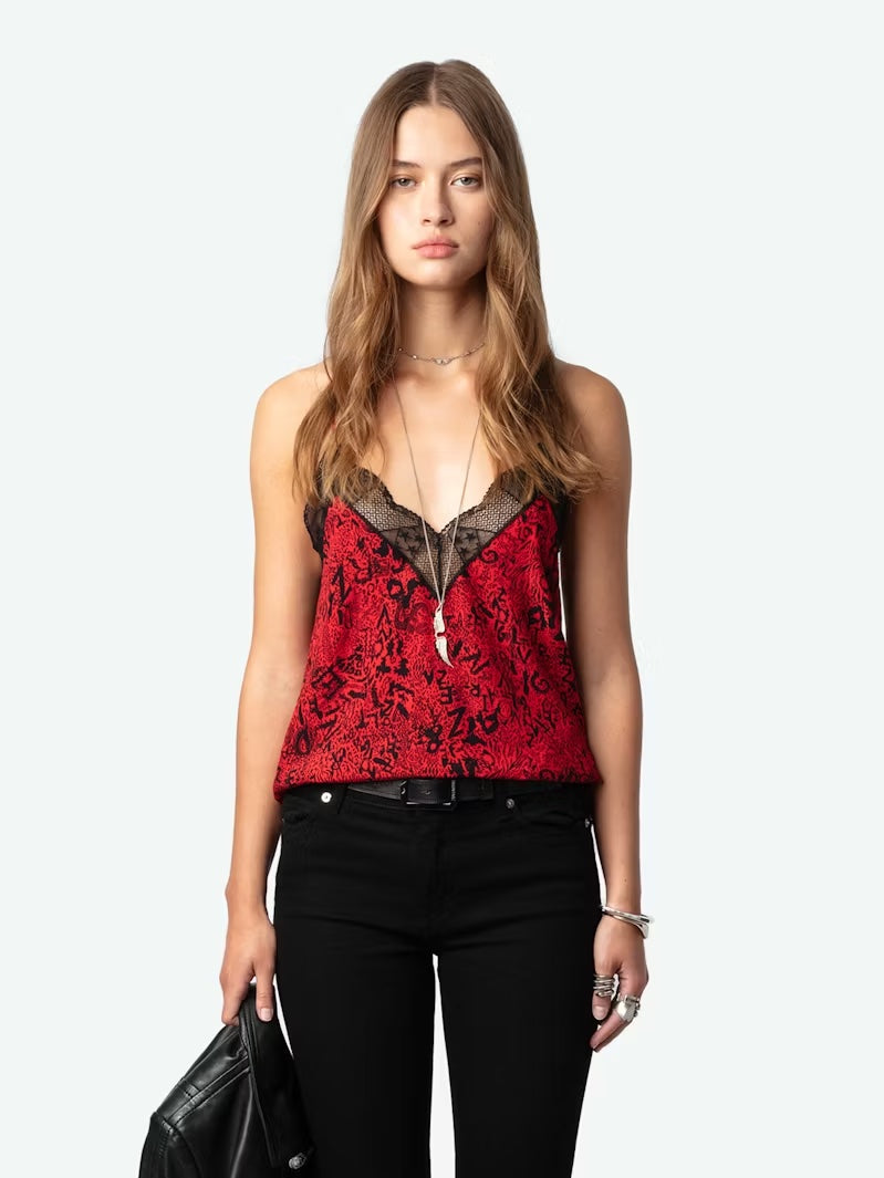 Christy Camisole Crimson - Zadig & Voltaire