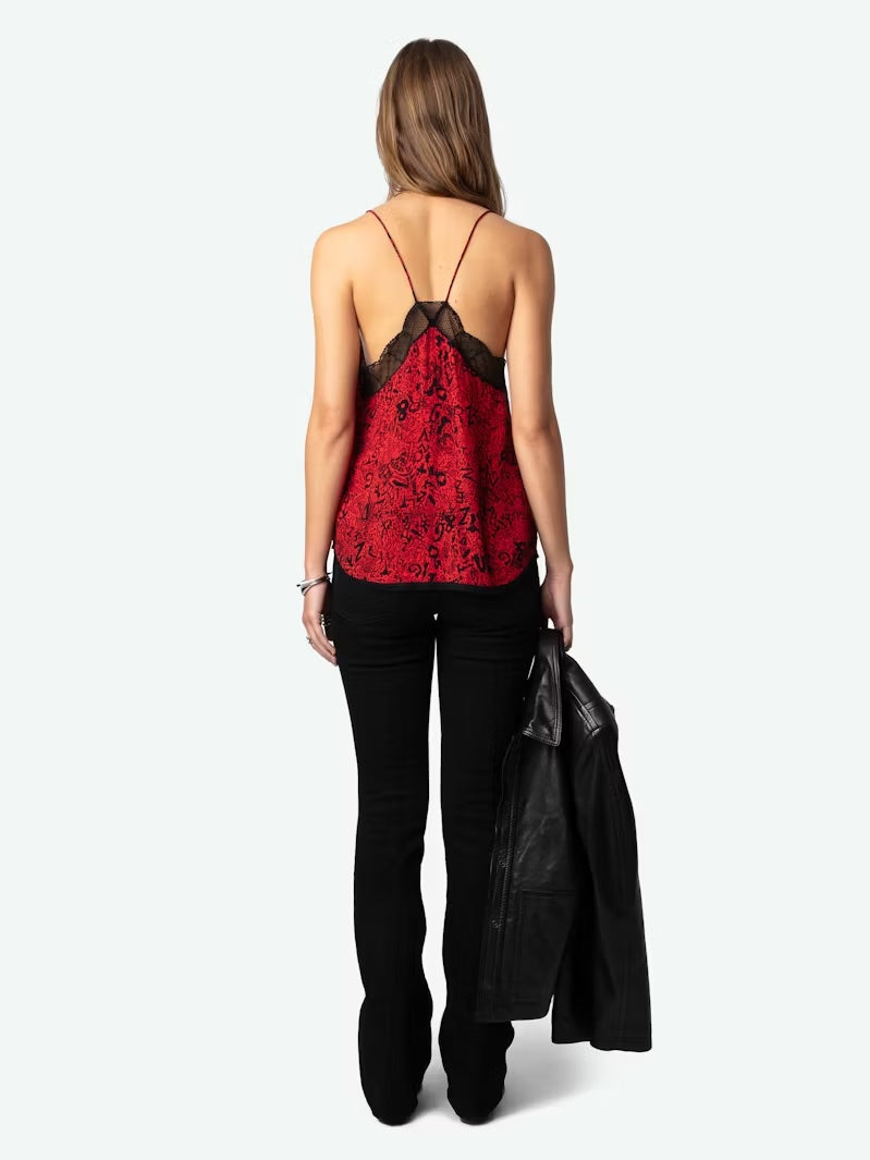 Christy Camisole Crimson - Zadig & Voltaire