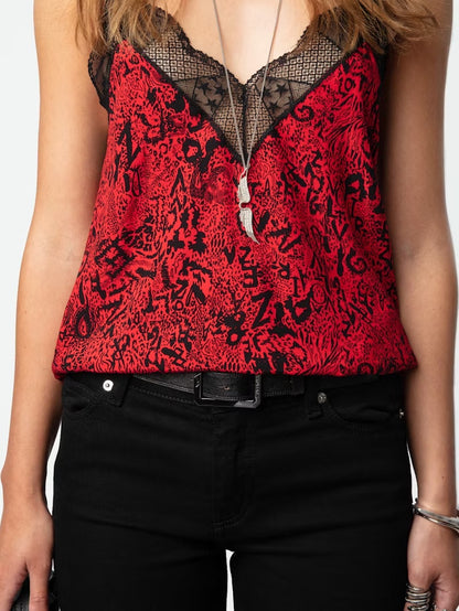 Christy Camisole Crimson - Zadig & Voltaire