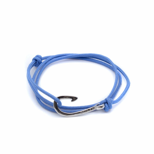 Rope Bracelet Pacific 001 Silver/Blue - Stolen Riches