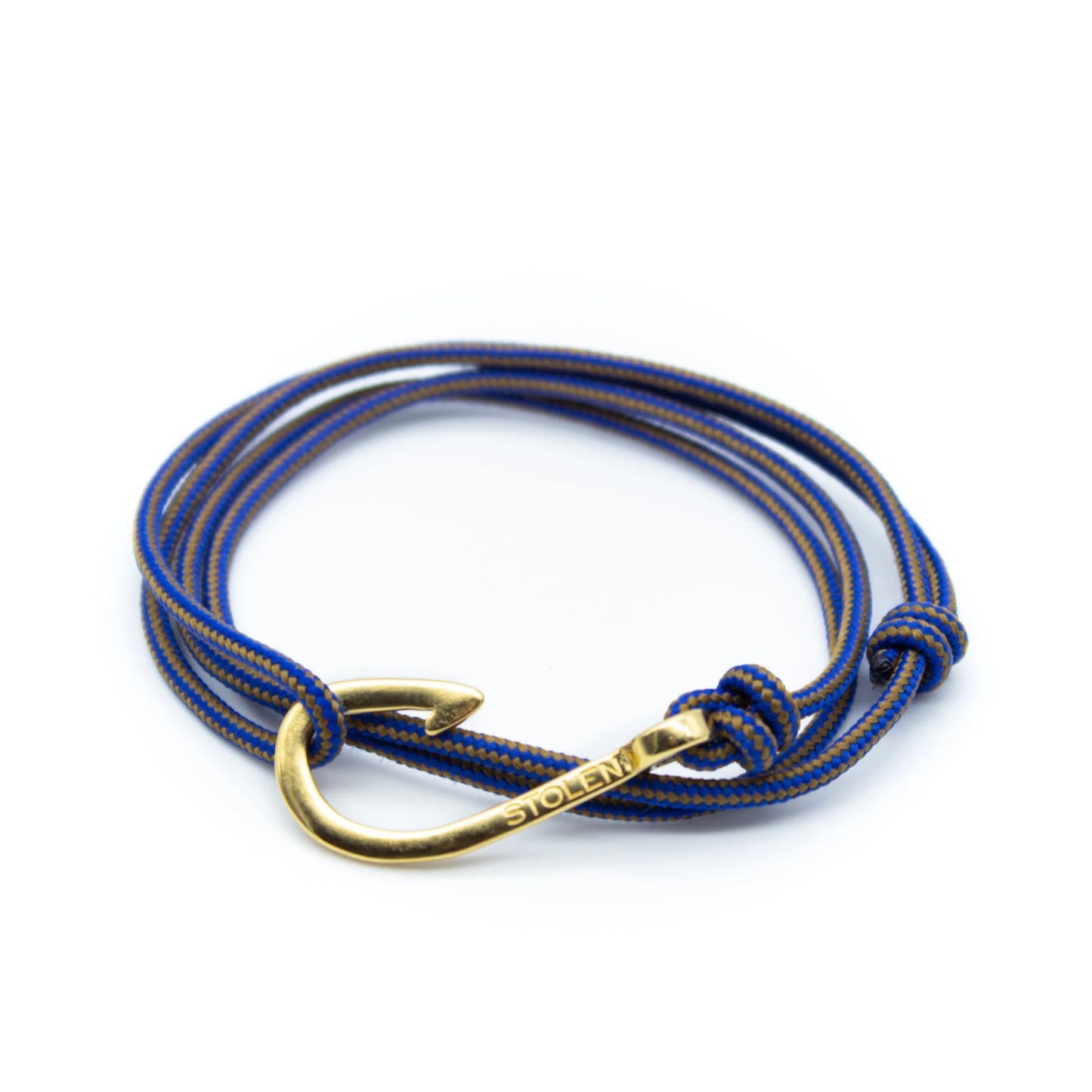 Rope Bracelet Pacific 016 Gold/Blue/Caramel