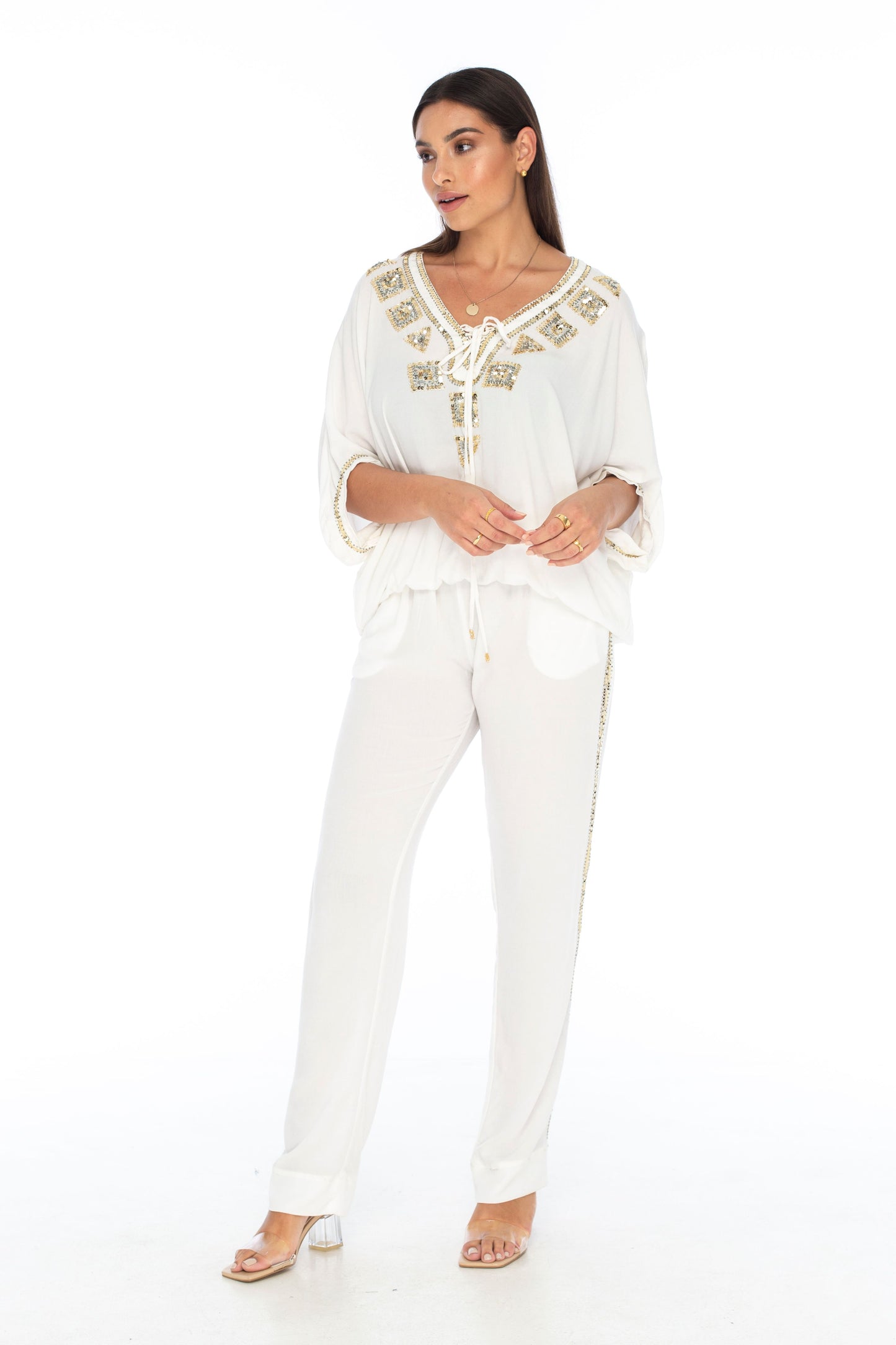 Evening Miami Top Style 2 White - Skemo