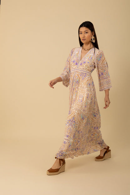 Abby Maxi Dress Beige - Hale Bob