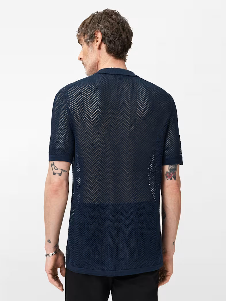 Ginsberg Shirt Deep Blue - John Varvatos