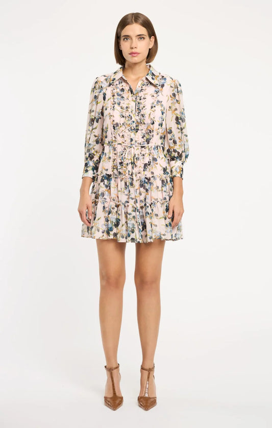 Trailing Iris Rhys Dress Rosy Cloud Multi - Cinq à Sept