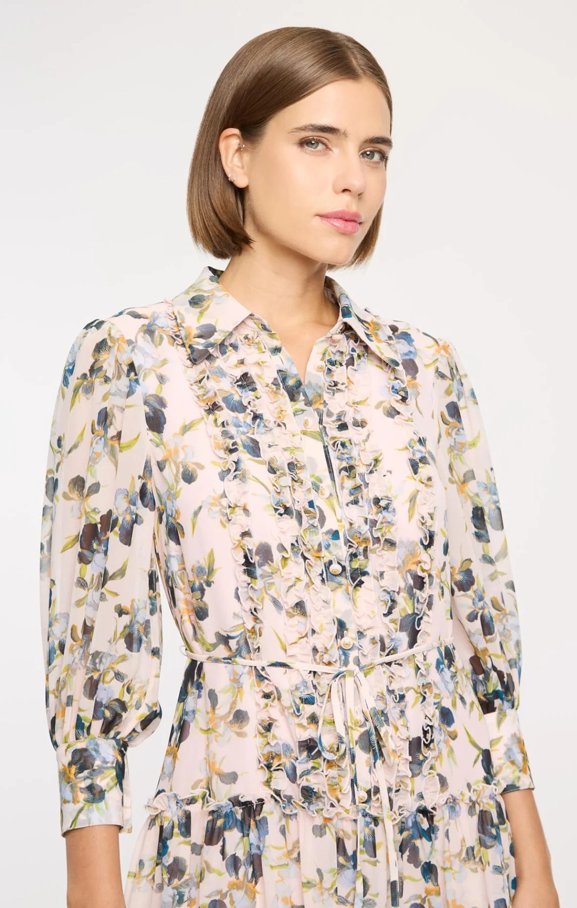 Trailing Iris Rhys Dress Rosy Cloud Multi - Cinq à Sept