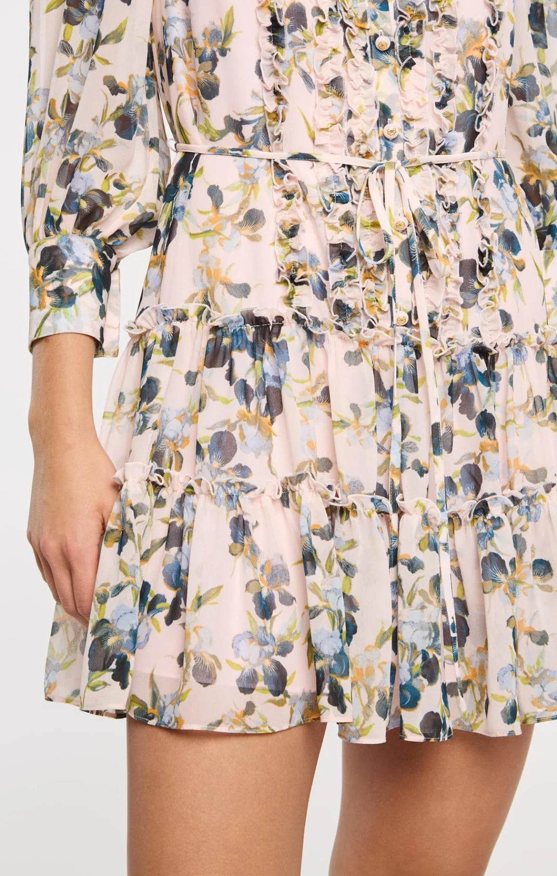 Trailing Iris Rhys Dress Rosy Cloud Multi - Cinq à Sept