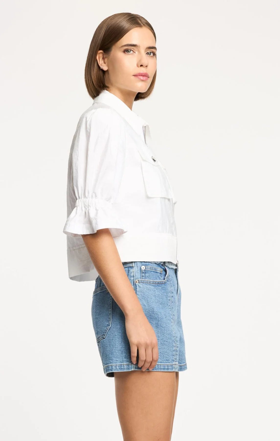 Holly Parachute Jacket White - Cinq à Sept