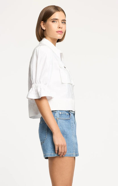 Holly Parachute Jacket White - Cinq à Sept