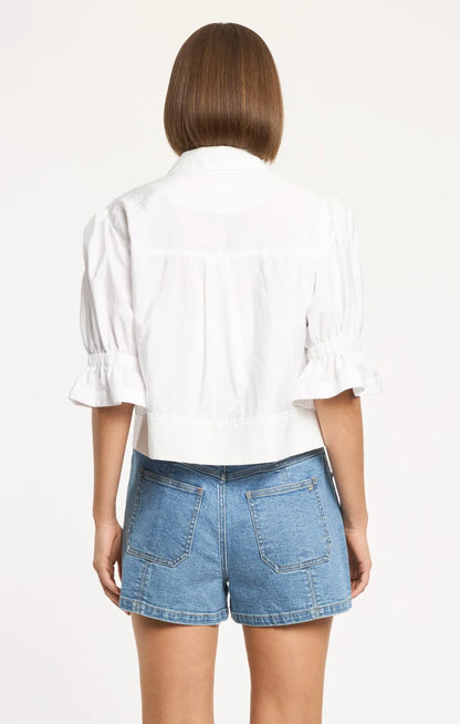 Holly Parachute Jacket White - Cinq à Sept