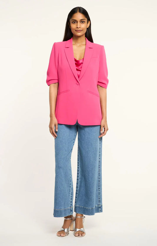 Short Sleeve Khloe Blazer Beetroot Purple - Cinq à Sept