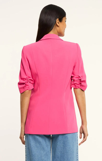 Short Sleeve Khloe Blazer Beetroot Purple - Cinq à Sept