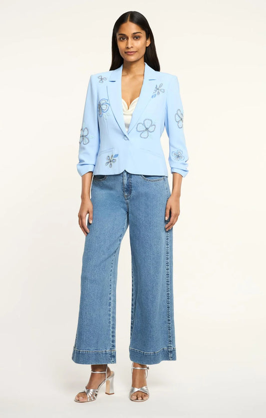 Beaded Flowers Le Petit Khloe Blazer Blue Wisteria Multi - Cinq à Sept