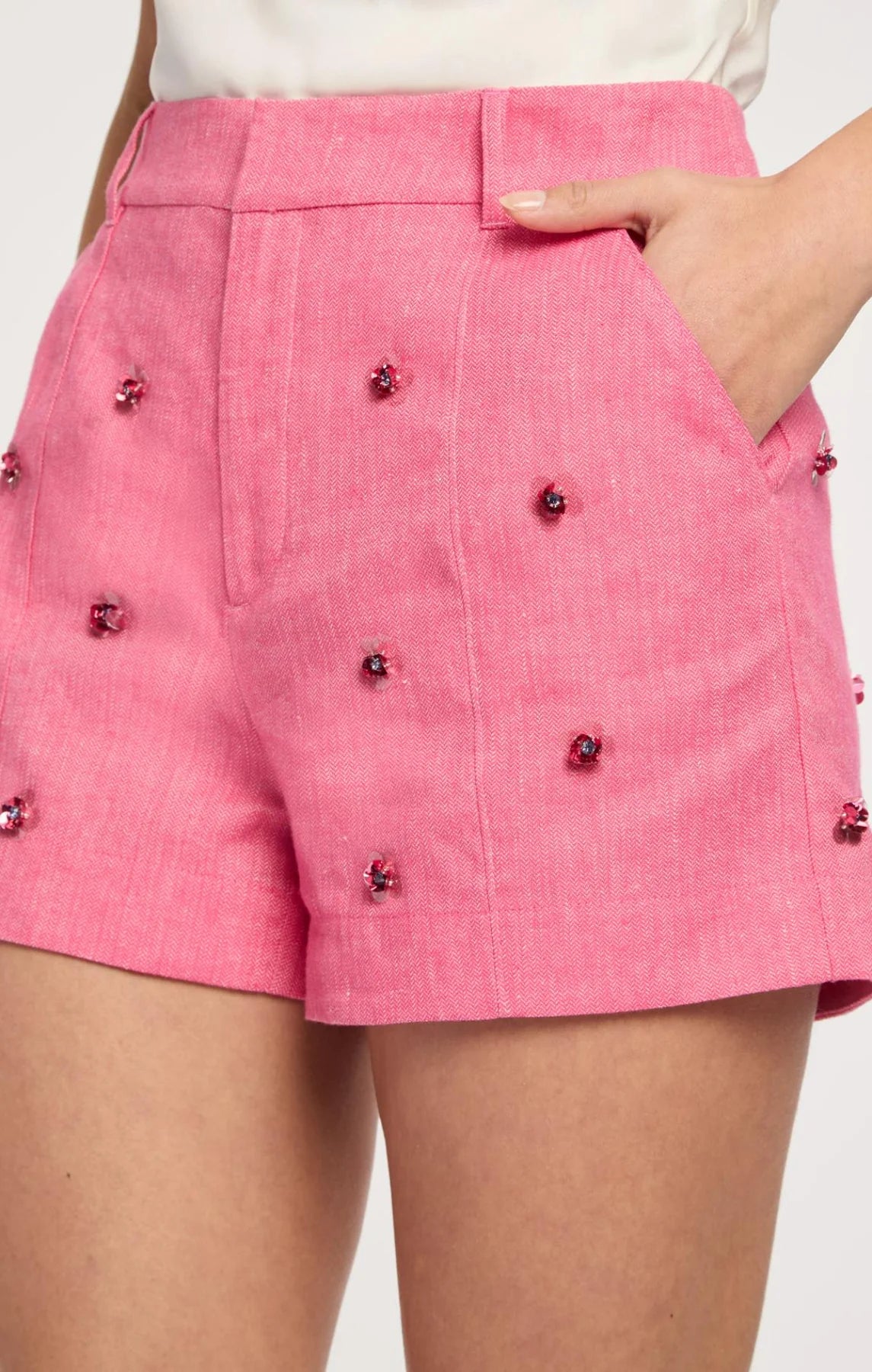 Wildflower Paillette Tora Short Azalea - Cinq à Sept