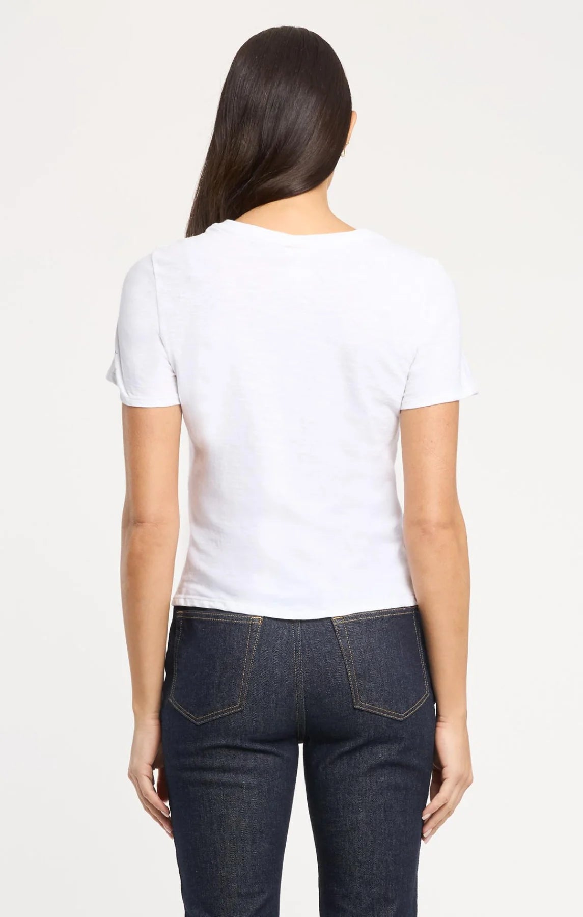 Paris Poppies Shrunken Tee White Multi - Cinq à Sept