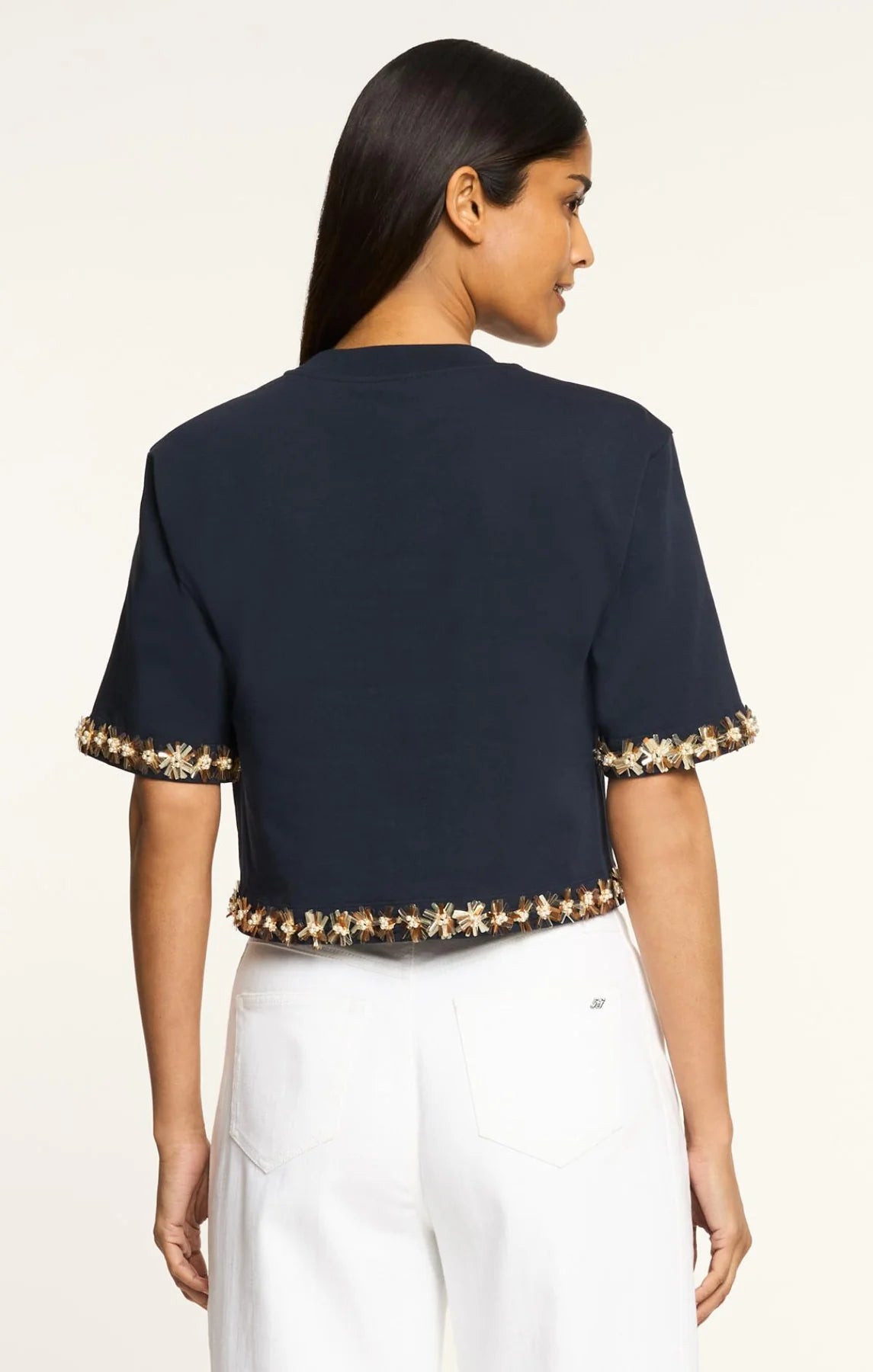 Sunflare Florals Asa Top Navy - Cinq à Sept