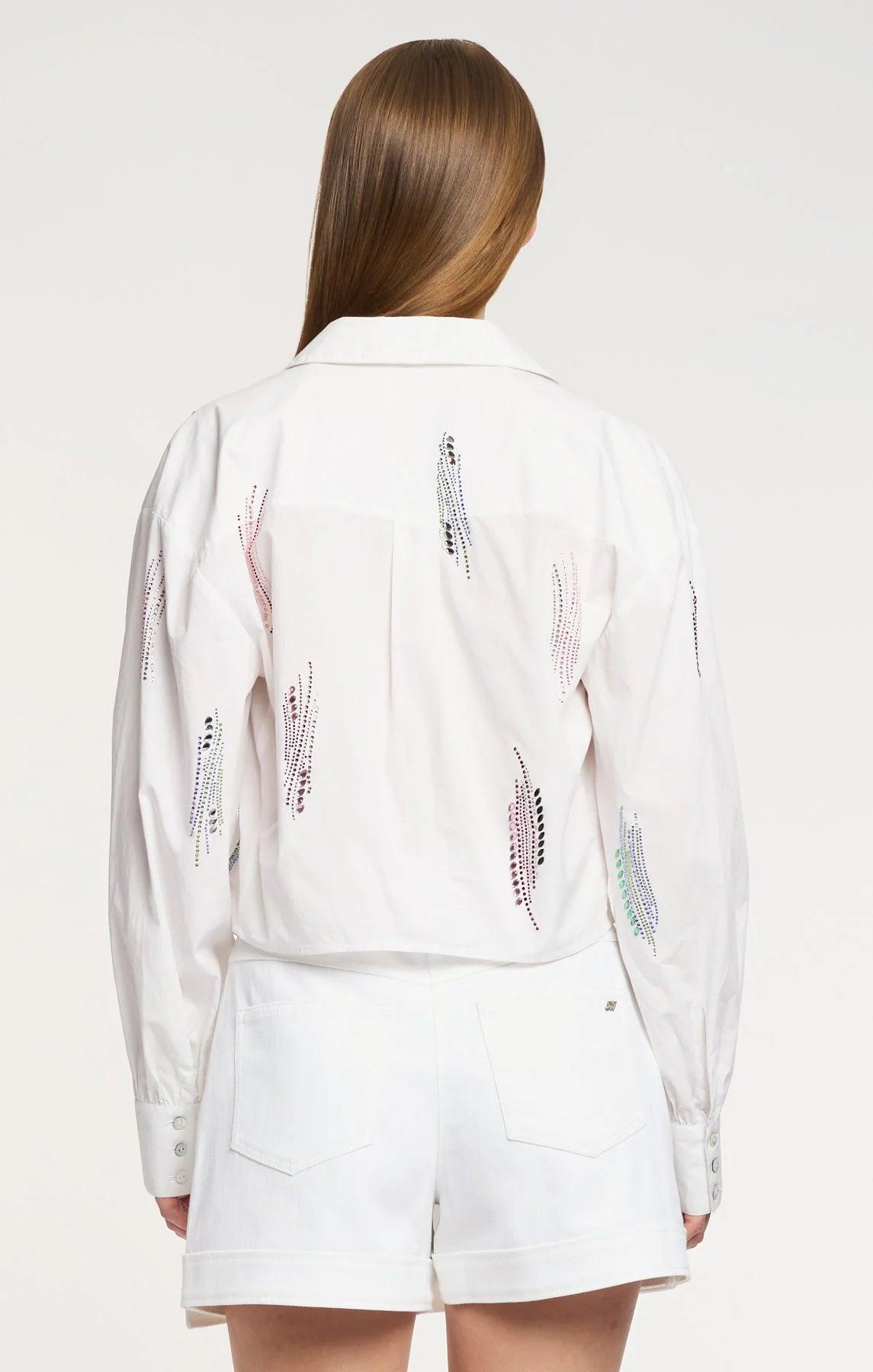 Paillette Whirl Marianna Top White - Cinq à Sept