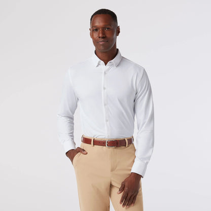 Halyard Dress Shirt White - Mizzen + Main