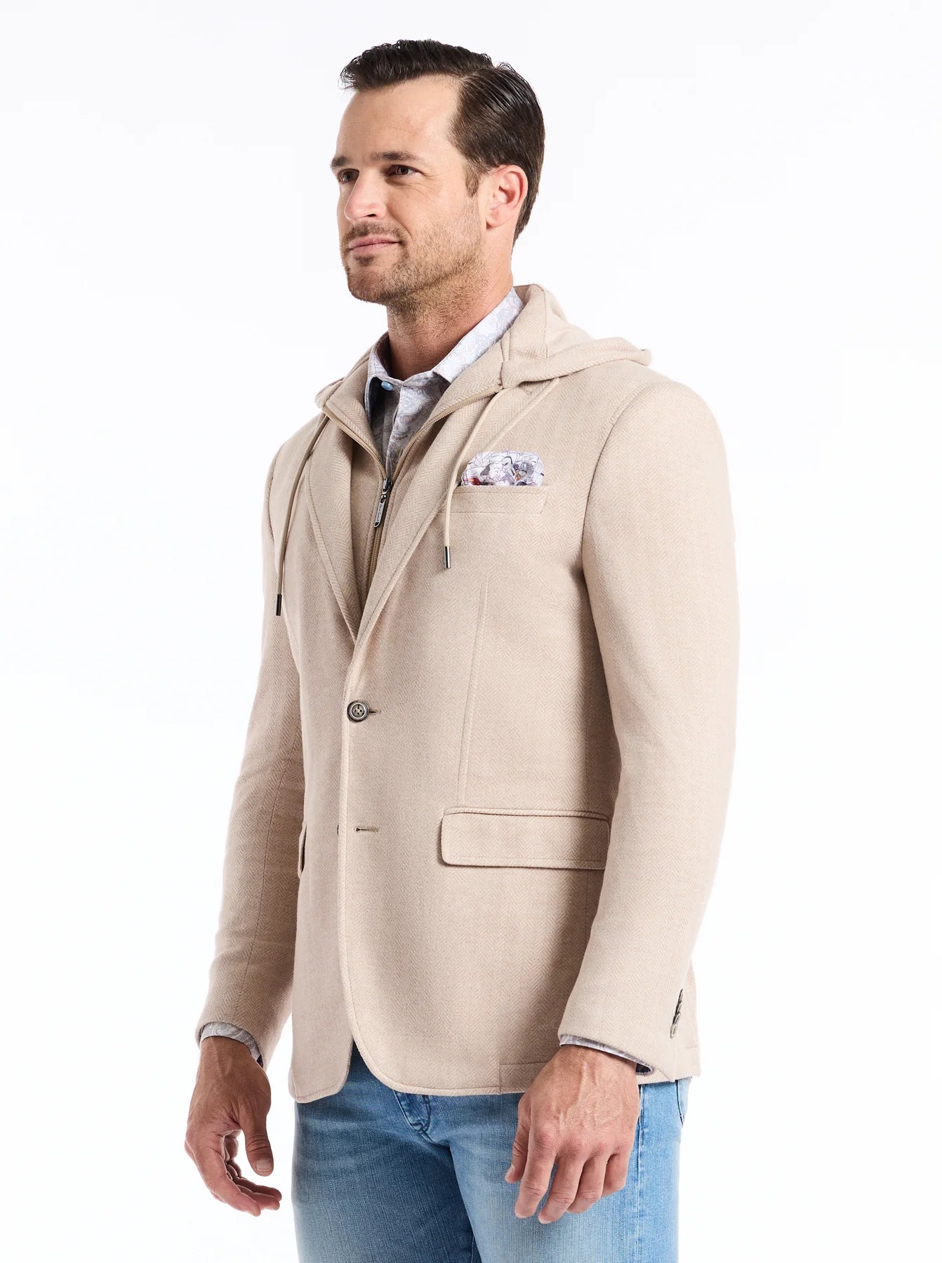 Jetset XV Blazer Oatmeal - Robert Graham