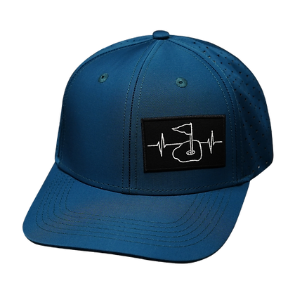 Golf 6 Panel Hat Dark Teal - The Heartbeat Brand
