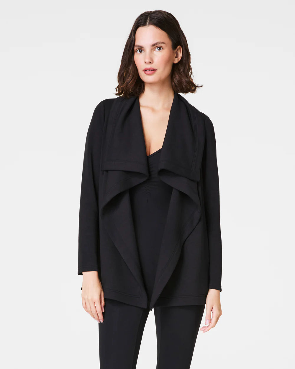 Airessentials Open Wrap Cardigan Very Black - SPANX