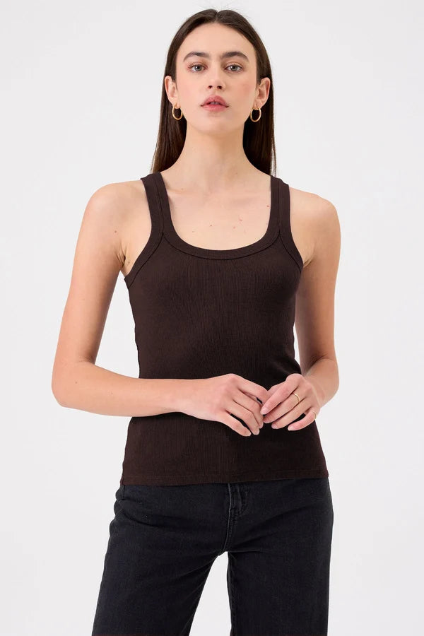 Angeline Tank Coffee - Goldie Lewinter